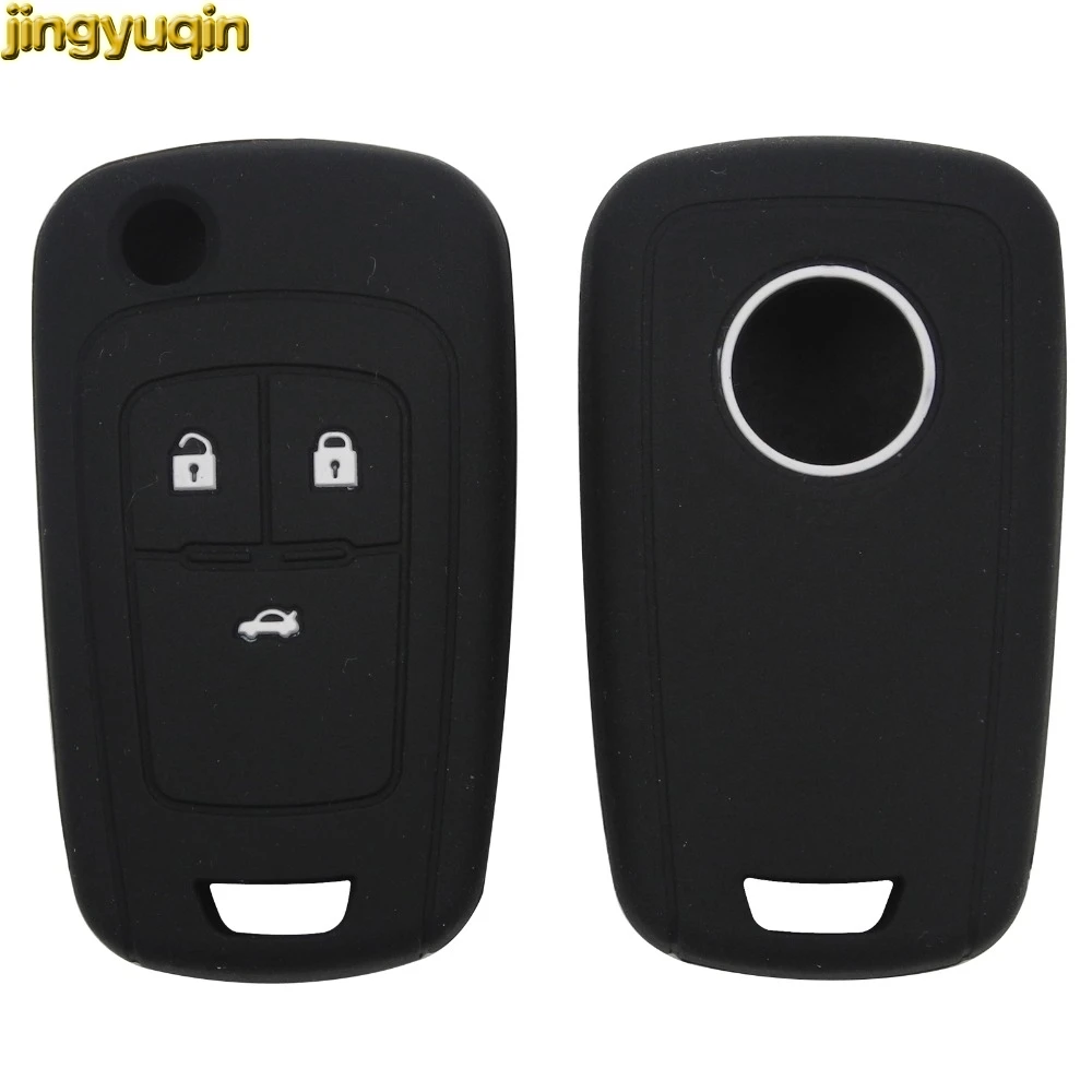 Jingyuqin 3 кнопки силиконовый ключ чехол для Buick Chevrolet Regal лакросс Encore Excelle GT/XT Opel Astra