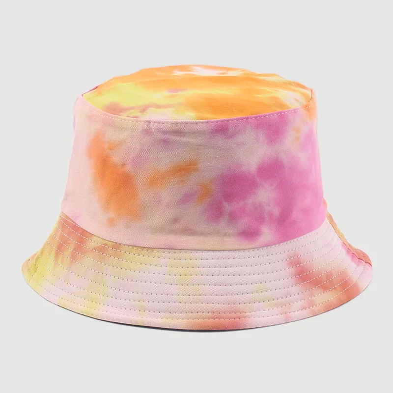 Панама с граффити в стиле Tie-dye для мужчин и женщин модная трендовая Двусторонняя