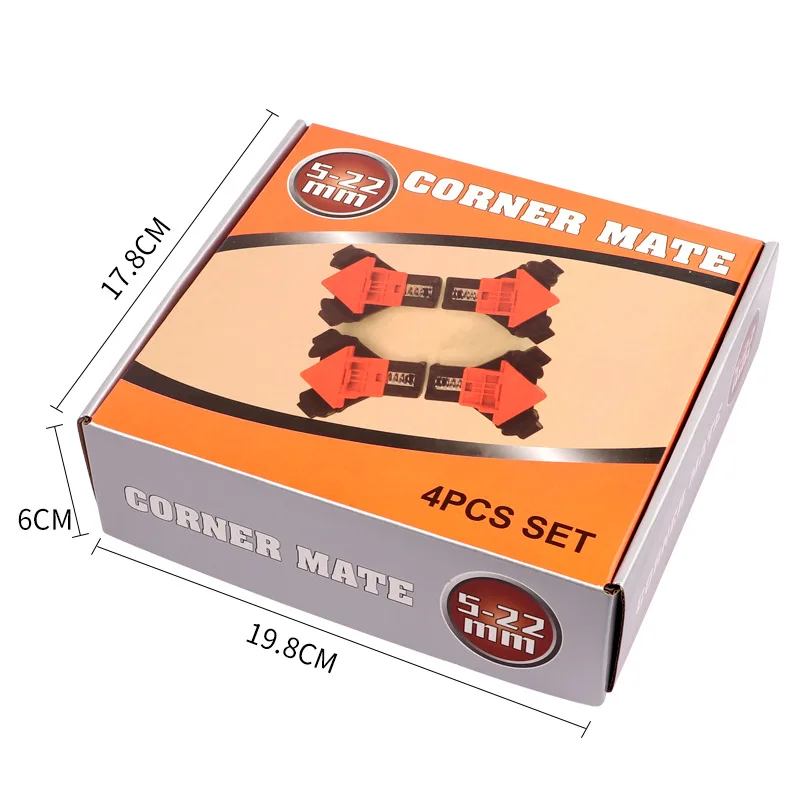 

4PCS 90 Degree Right Angle Clamp Fixing Clips Picture Frame Corner Clamp Woodworking Hand Tool for Welding Pasting Accessories