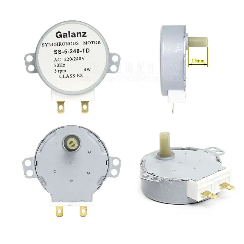 Аксессуары для микроволновки SS-5-240-TD AC220-240V Synchronous 5RPM синхронный мотор лотка