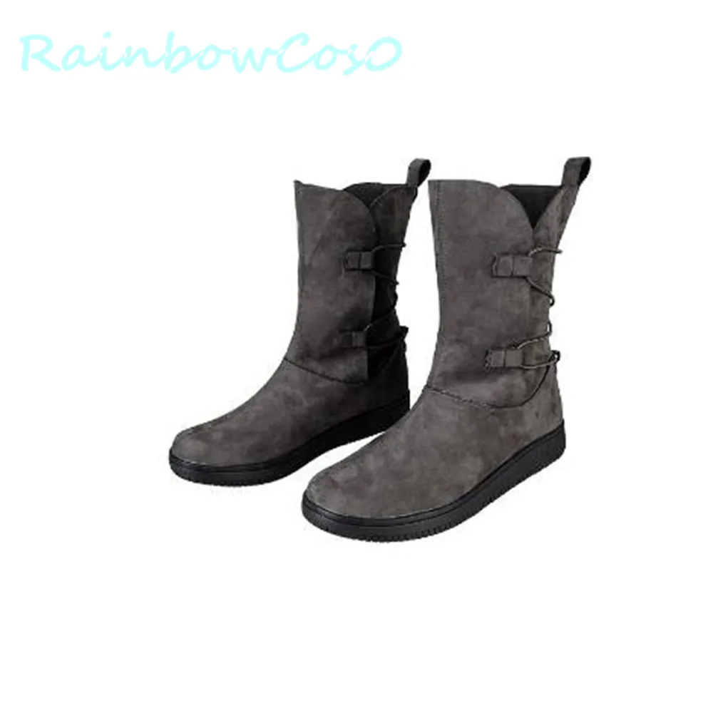 Обувь для косплея The Rise of Skywalker Rey сапоги аниме Хэллоуин RainbowCos0 W1016 | Тематическая