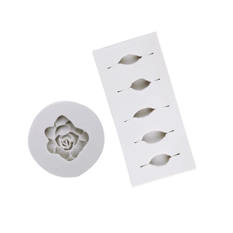 Силиконовая форма для суккулентов Украшение Тортов из помадки искусственные