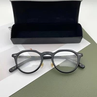hand made glasses frame prescription glasses women myopia eyeglasses frames for men vintage japanese designer brand glasses