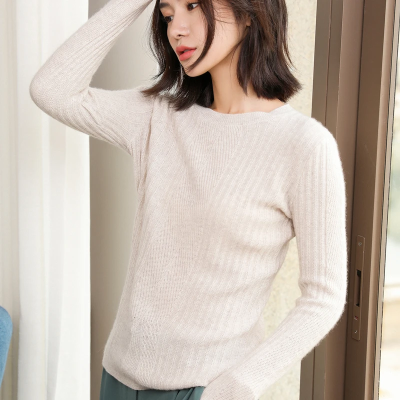 100% кашемировые свитера Осенние вязаные пуловеры Высококачественная теплая