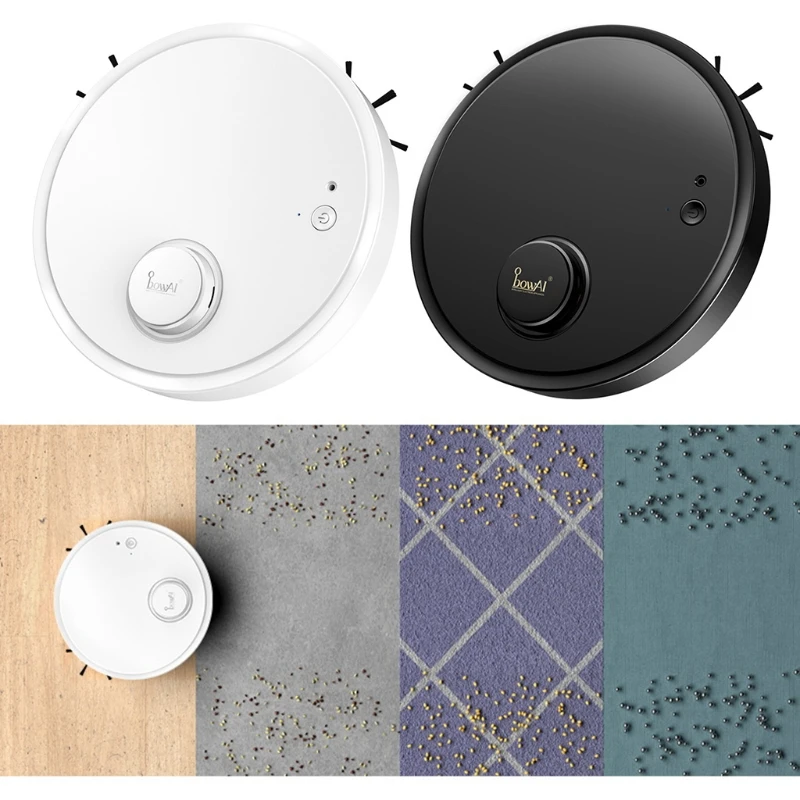 

Robot Vacuum Cleaner Smart Navigation 1500Pa Strong Suction 70mins Runtime Robotic Vacuum Cleane Ideal for Carpet Floor