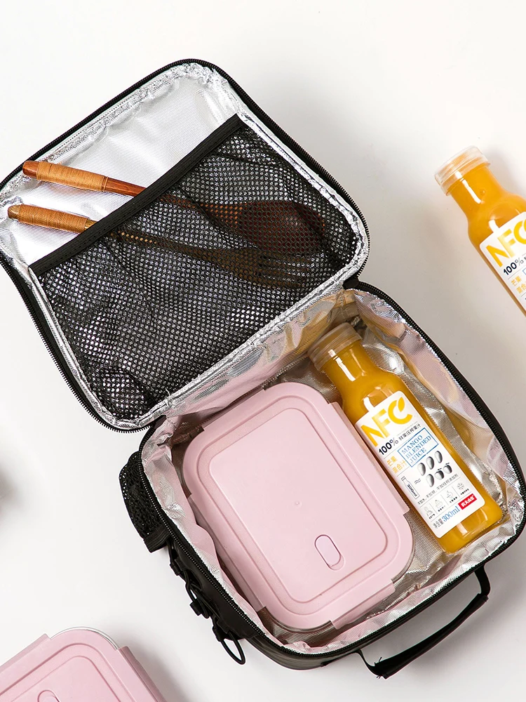 Изолирующая сумка из алюминиевой фольги водонепроницаемая для ланча утолщенная