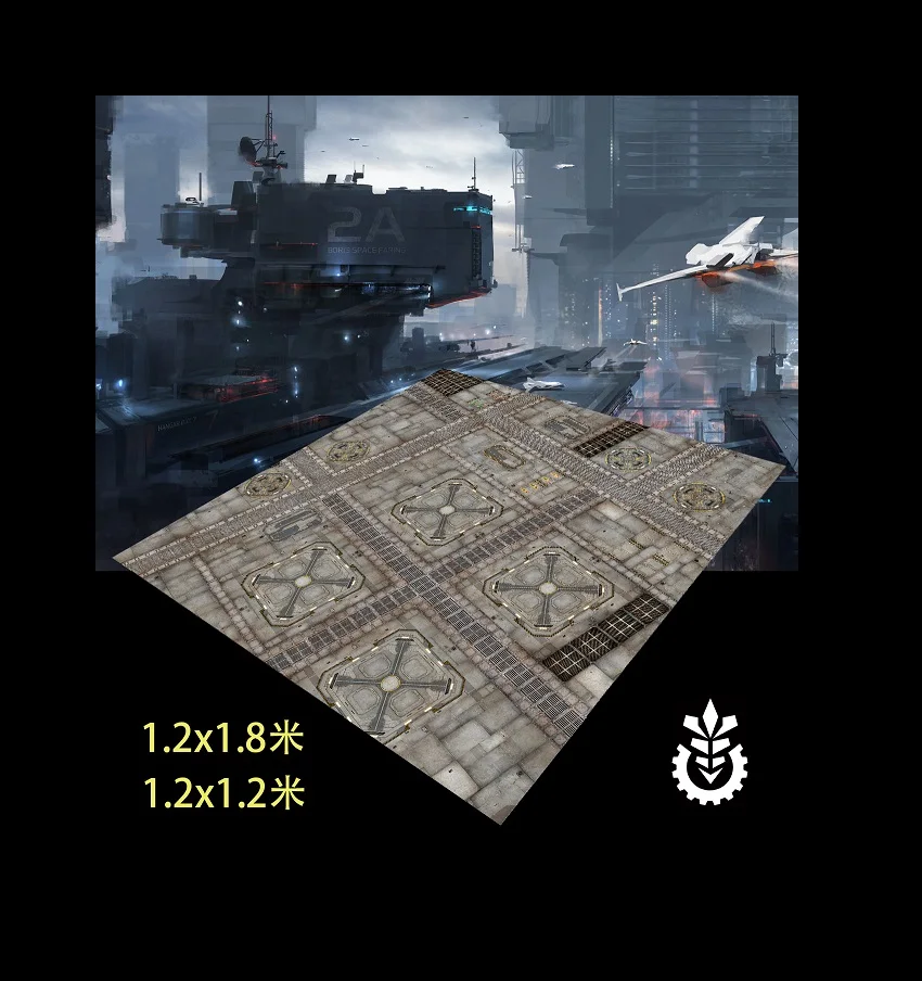 Игровой большой коврик для мыши Star Station For War 40K PP молот геймерский компьютерный
