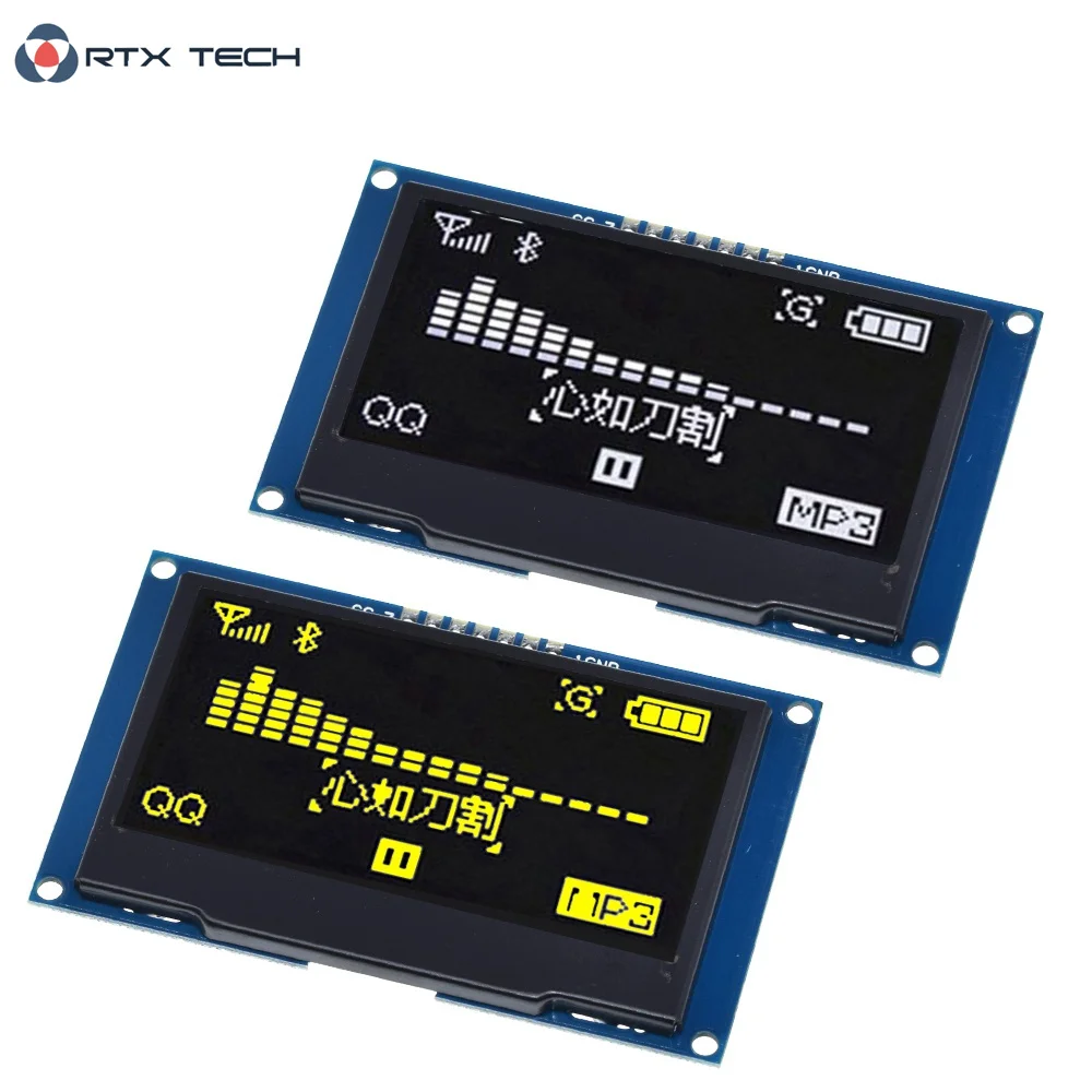 Модуль ЖК дисплея OLED 2 4 дюйма 42x64 SSD1309 128 7 контактов SPI / IIC I2C последовательный