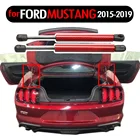 Углеродное волокно подходит для Ford Mustang 2015-2019, Автомобильный задний багажник, газовая пружина, подъемник, опоры, газовые стойки, стержни, рычаги, удары