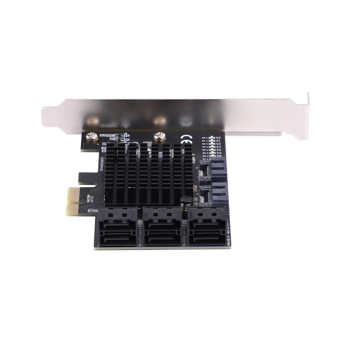 ЧИА Майнинг PCIe gen3 x1 до 8 портов 6G SATA III 3 0 контроллер Расширительная карта без Raid