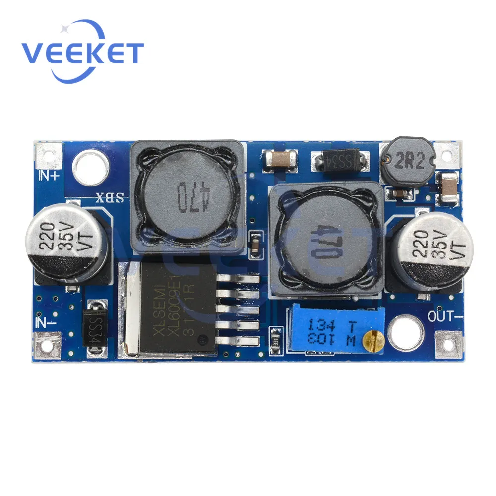 

XL6009 DC-DC Adjustable Step-up Power Supply Converter Module DSN6009 Automatic Conversion Non-isolated Boost Board