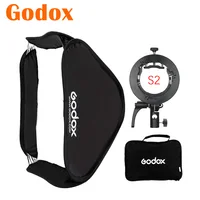Godox Portable Collapsible Softbox Lighting S2 Bracket Bowens Mount Holder Bracket For Camera Flash Speedlite For V1 AD100Pro