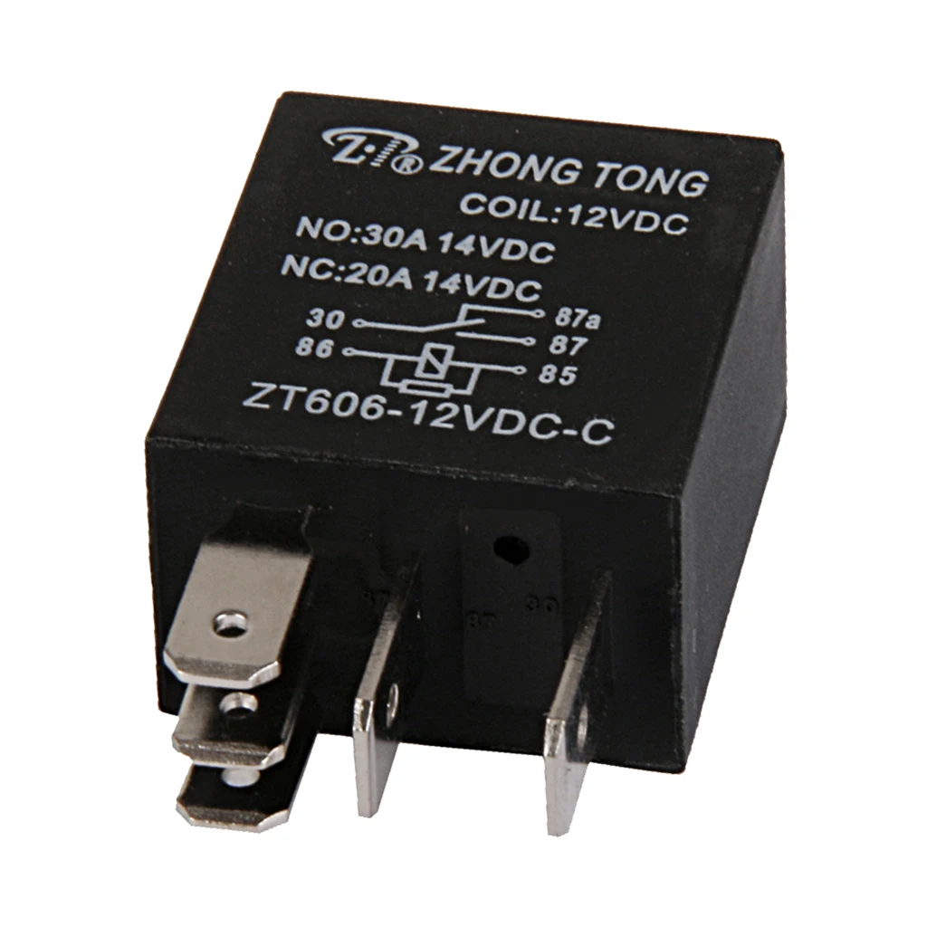 

20/30 AMP Auto Relay - 5 Pin SPDT 12 V DC Automotive Relay (No Socket and Wiring Harness)