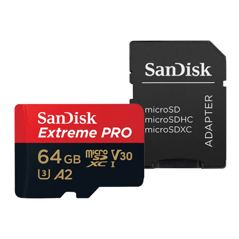 Двойной Флеш-накопитель SanDisk Extreme PRO Micro SD карты 128 Гб 64 оперативной памяти 32