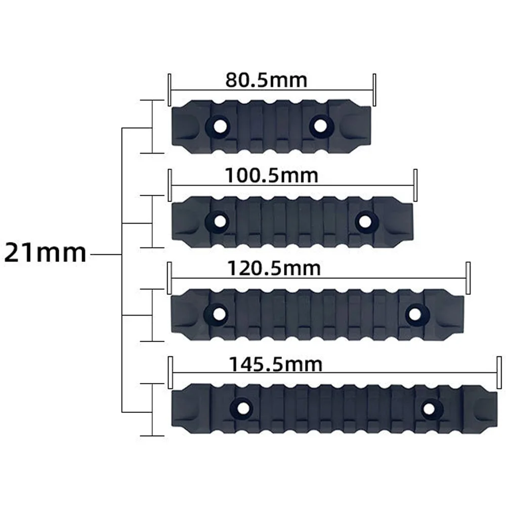 Magorui нейлона M lok Rails Keymod 4 шт. Пикатинни Rail Kit для RIS/RAS/Rails System Handguard Accessories|Кронштейны