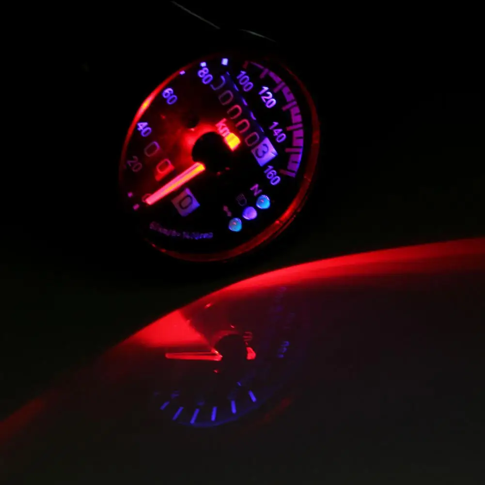 Скорость ometer округлые 12V двойной счетчик мотоцикла одометр спидометр для детей