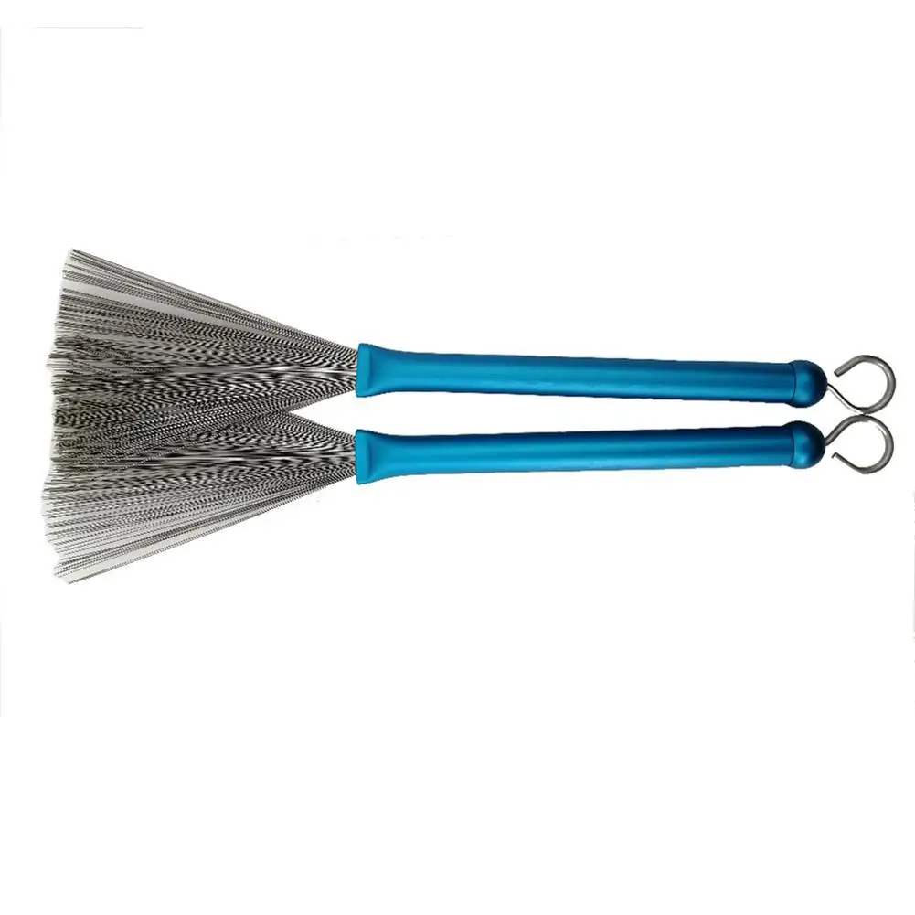 Новое поступление 2 шт выдвижные джазовые барабанные металлические щетки