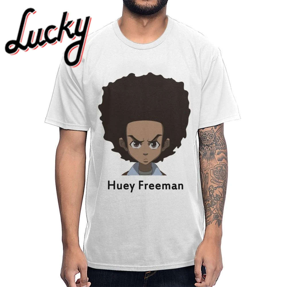 Мягкая мужская футболка с коротким рукавом Craig Smokey Boondocks Huey And Riley в стиле ретро