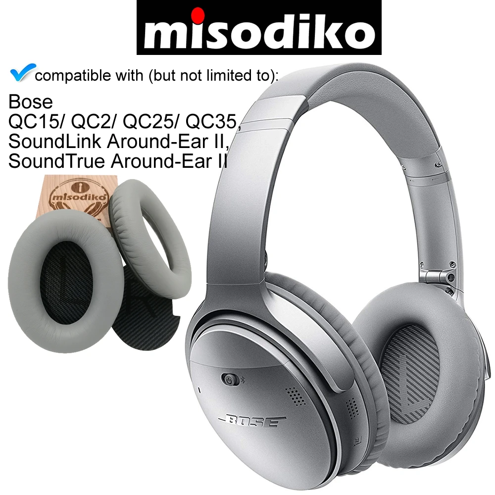 Сменные амбушюры misodiko, амбушюры, подушки для Bose quietкомфорт QC35 QC25 QC2 QC15, SoundTrue, AE2 AE2i AE2w подушки для наушников