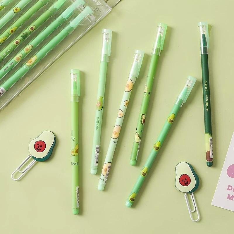 4 шт./компл. гелевая ручка с авокадо фруктовая нейтральная 0 5 мм фоторучка для