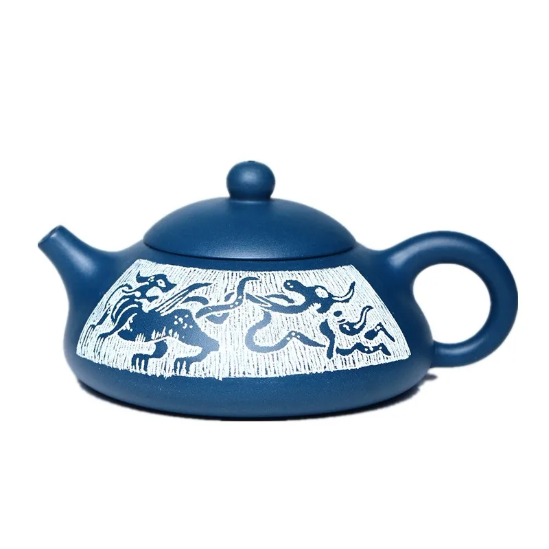 

Yixing purple clay teapot with seal on the inner wall of Tianqing clay ball hole