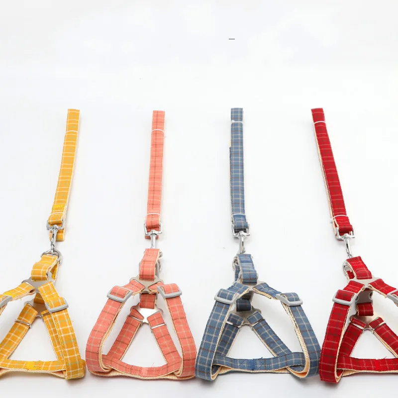 Товары для питомцев поводок собак набор I Shaped нагрудный ремень решетка имитация