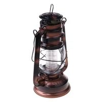 j2fb vintage led lamp lantern energy saving handheld flashlight with hanging hook