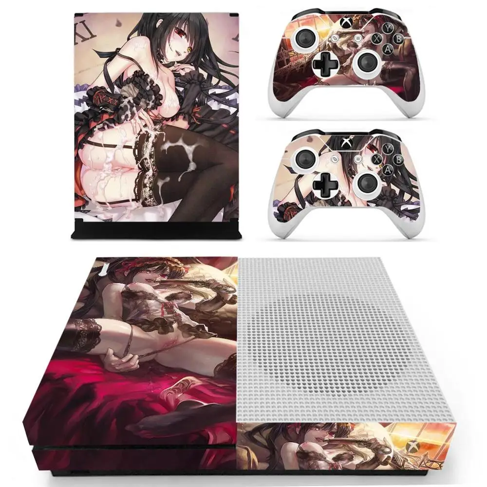 Аниме Дата a Live sticker s для Xbox One S кожа Виниловая наклейка Pegatina one тонкая консоль и