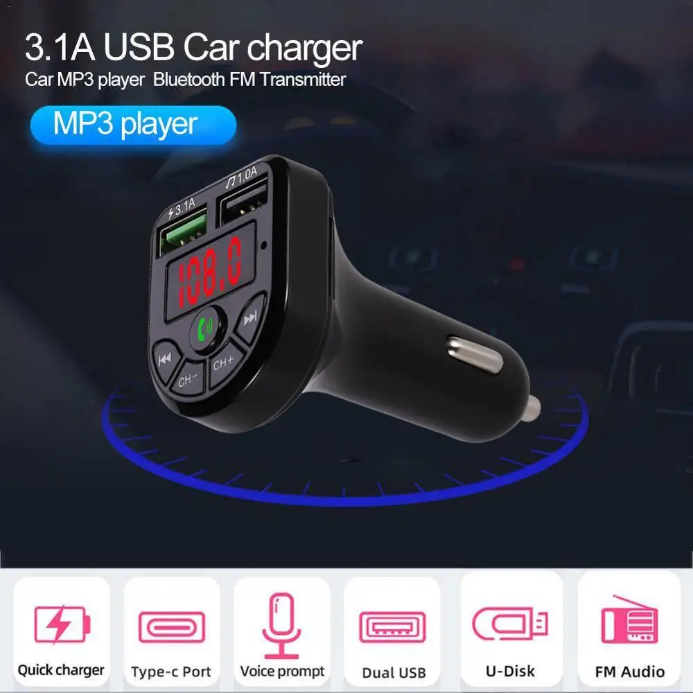 CIBO новый передатчик автомобильный Bluetooth 5 0 FM радио модулятор Автомобильный