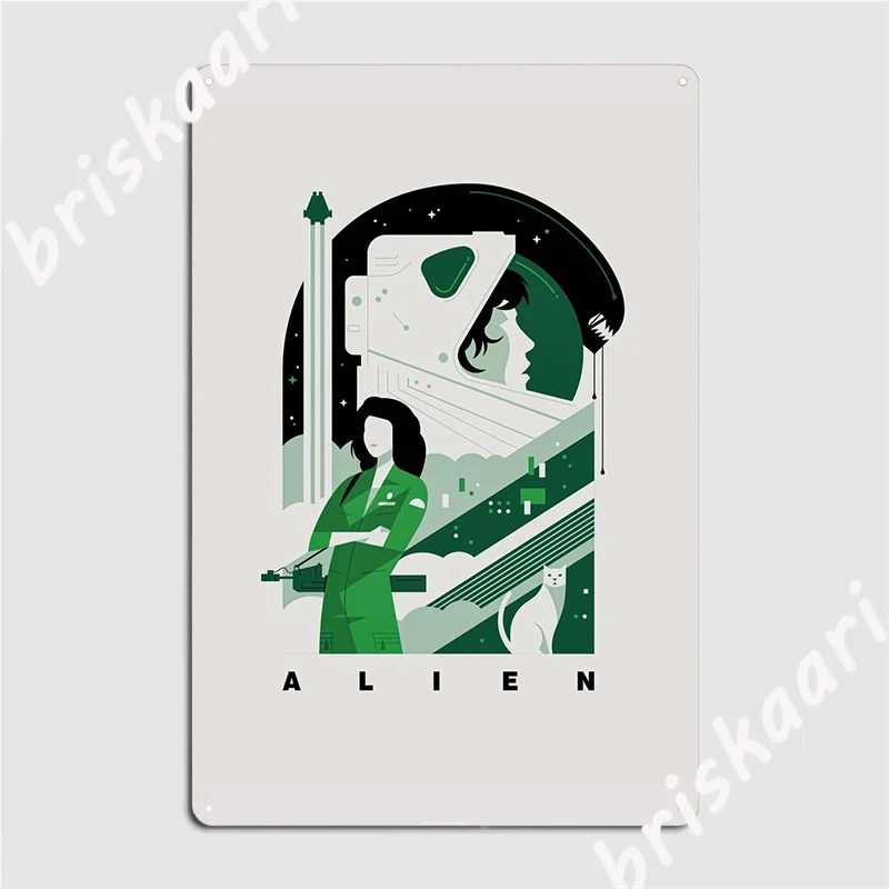 

Alien Ellen Metal Plaque Poster Plates Home Classic Pub Tin Sign Poster