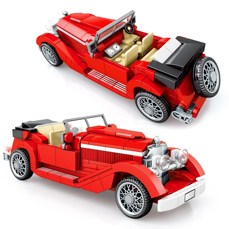 Блоки Sembo антикварные автомобили винтажная городская модель buliding наборы moc Speed