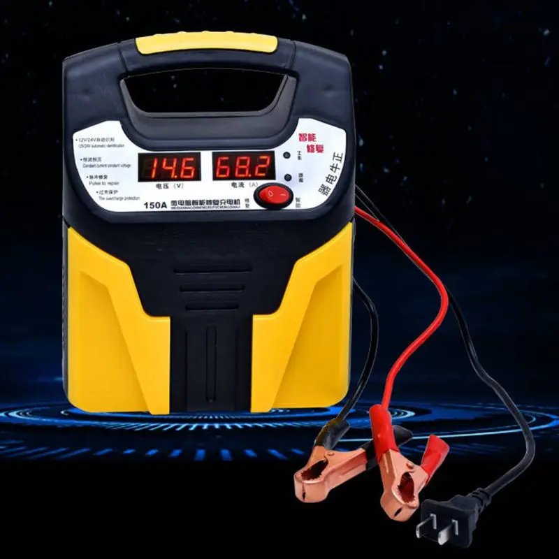 Зарядное устройство для автомобильного аккумулятора 12 В/24 В интеллектуальное