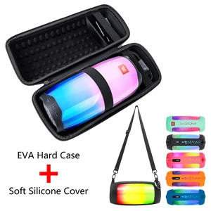 Жесткая дорожная сумка EVA на молнии для динамиков JBL Pulse 4 и мягкого силиконового чехла для Bluetooth-динамиков JBL Pulse4