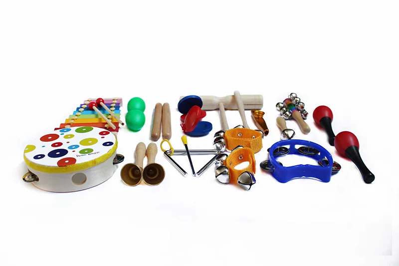 

Musical instrument set 19 pieces children's percussion instrument children's kindergarten children's music teaching aids 1