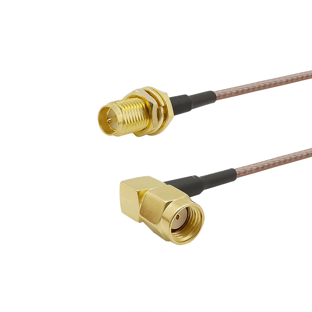 Rp sma женский к Мужской правый угол сборки Pigtail Удлинительный кабель RG316 Перемычка