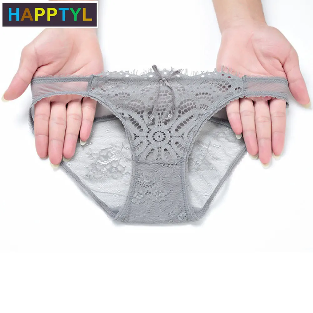 HAPPTYL 1 шт хлопок промежность женские стринги нижнее белье кружева отделка мягкие