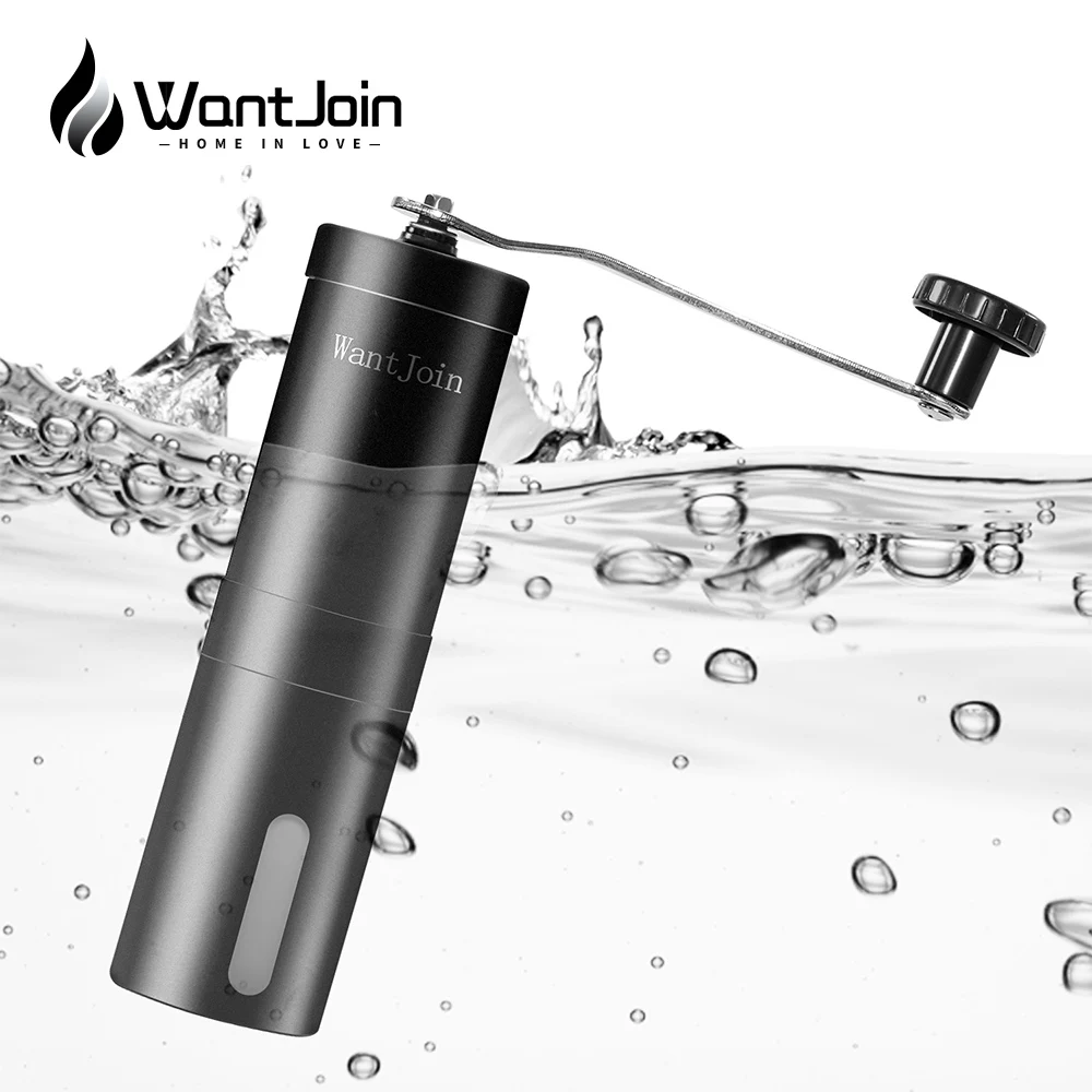 WantJoin кофемолка черного цвета высокого размера из нержавеющей стали шлифовальная