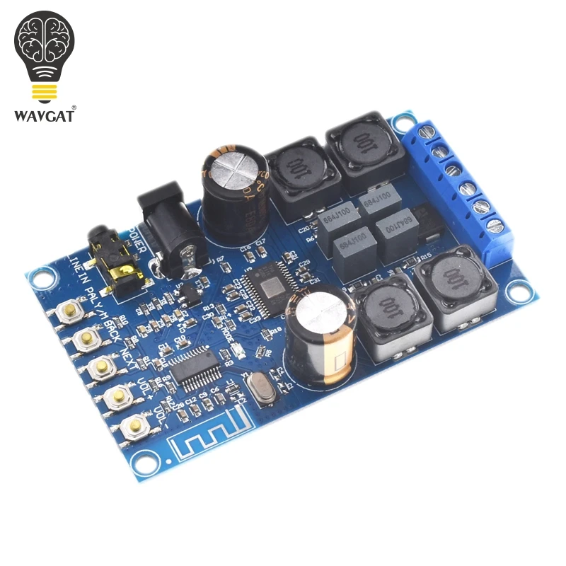 TPA3116 50 Вт + 2 0 аудио беспроводной Bluetooth стерео цифровой усилитель мощности плата с корпусом|Усилители