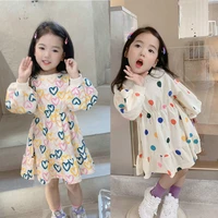 girls skirts balloons love long sleeved dresses sweaters skirts 2021 autumn clothes childrens clothing