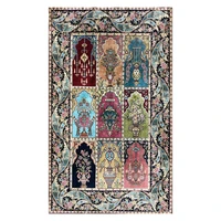 turkish prayer rug hand knotted oriental carpet for home gift size 2x3foot