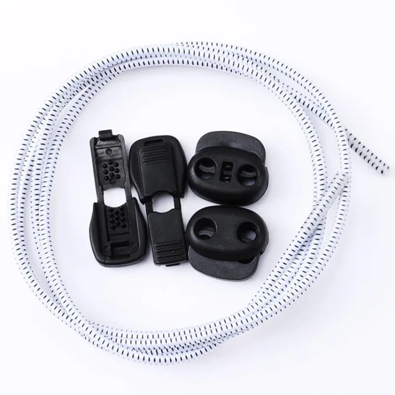 50Pairs/lot Adult Children Elastic No Tie Shoelace Stretching Lock Lazy Shoe Laces Round Rubber Shoelace Shoestrings Wholesale