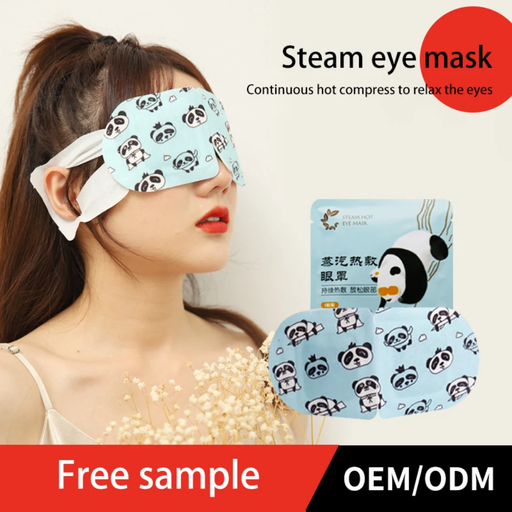 

Steam Eye Mask Self Heating Hot Compress Steam Eye Mask Relieve Fatigue Tired Eye Relaxation Spa Better Sleep Travel Eyemask 5PC