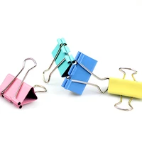 40pcs colorful metal binder clips paper clip 32cm school office learning supplies color random high quality