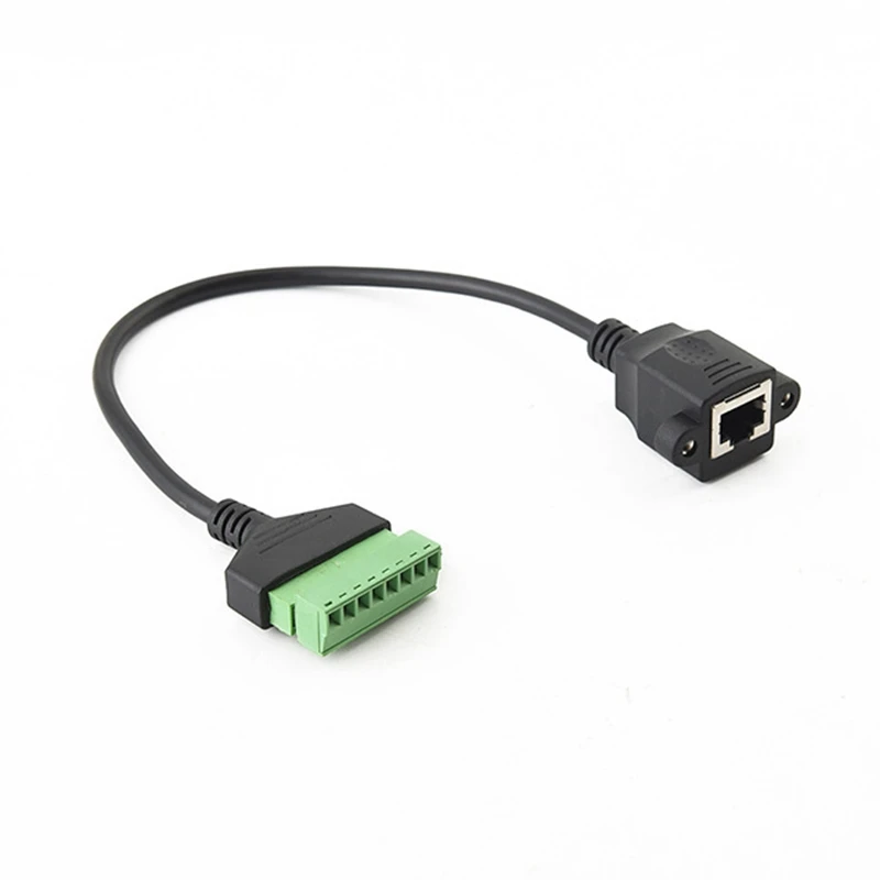 Удлинительный кабель с гнездом RJ45 на 8 контактов болтов винтового типа для Cat5/6/7