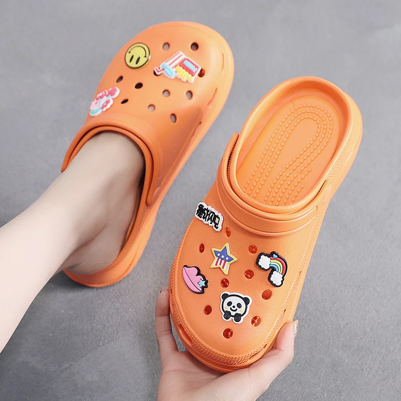 

Сабо женские летние на танкетке, с рисунком из мультфильма