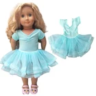 Платье для танцев для кукол 43 см, одежда для новорожденных, 18 дюймов, одежда для американских кукол