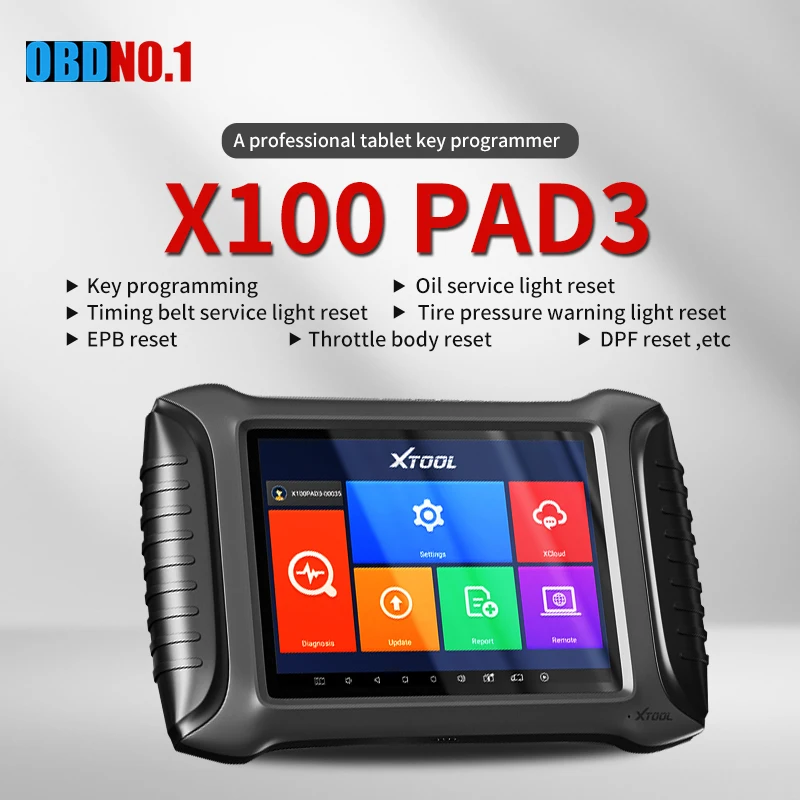 XTOOL Новый X100 PAD3 OBD2 автомобильный ключ программатор одометр Регулировка для GM Renault