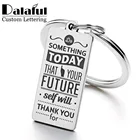 Брелок P012 из нержавеющей стали с зеркальной полировкой, персонализированный подарок на выпускной, 15*30 мм