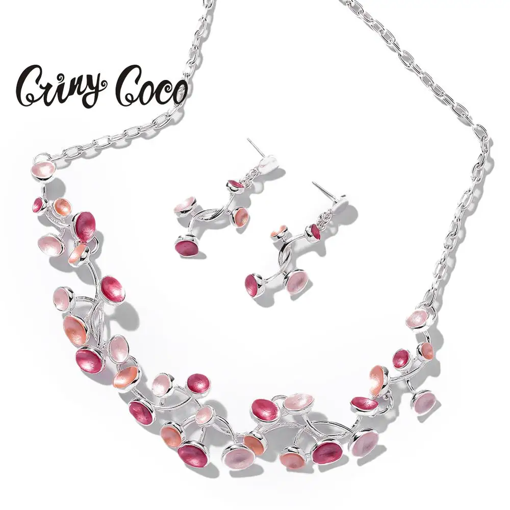 Женский комплект из ожерелья и цепочки с эмалью Cring Coco Mother Day|Цепочки| |