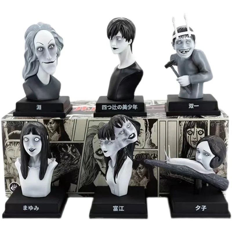 

Strange Terror Blind Random Box Toys Junji Ito Anime Action Figure Surprise Items Figurine Doll For Gift Collection 6Pcs/Set